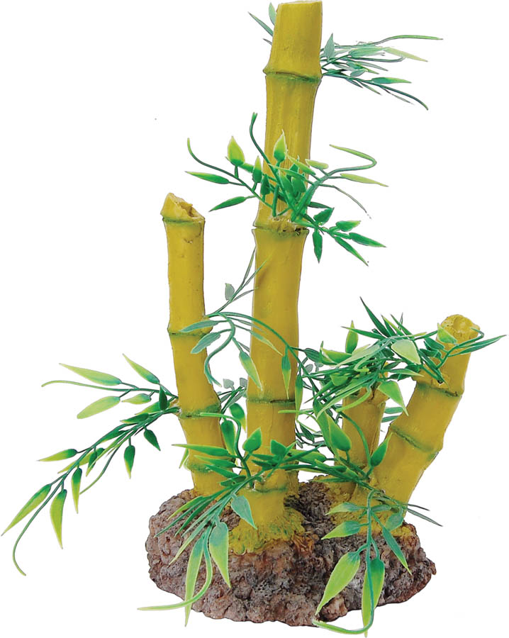 Repstyle Bamboo Plant & Rock Base 12.5x9.5x23cm 